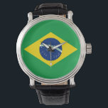 Montre Brésil Watch - Le drapeau du Brésil<br><div class="desc">Brésil Watch - Le drapeau du Brésil est un grand cadeau pour ceux qui aiment le Brésil ou ont un héritage brésilien. Ce design est également disponible sur de nombreux autres produits pour vous de choisir parmi.</div>