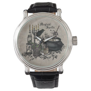 Montre BREW de SORCIÈRES vintage moderne de Halloween