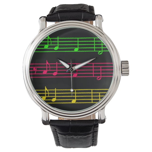 Montre Bright Neon Notes - Regardez (devant)