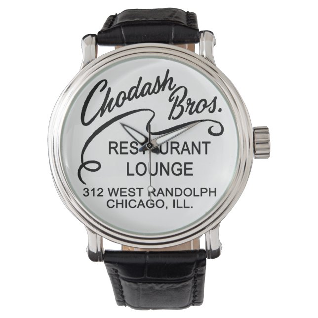 Montre Bros Chodash. Restaurant, Chicago, Illinois (devant)