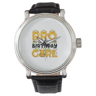 Montre Brother 1er anniversaire fille Giraffe Theme Party