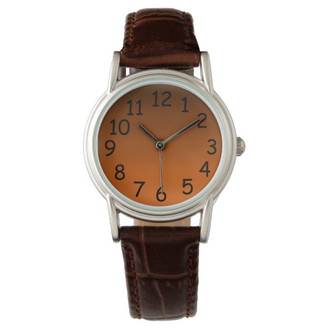 Montre Brown à orange (devant)