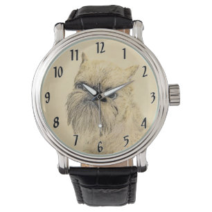 Montre Bruxelles Griffon Rough Paining - Art Chien origin
