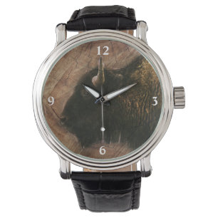 Montre Buffalo Bison Bois