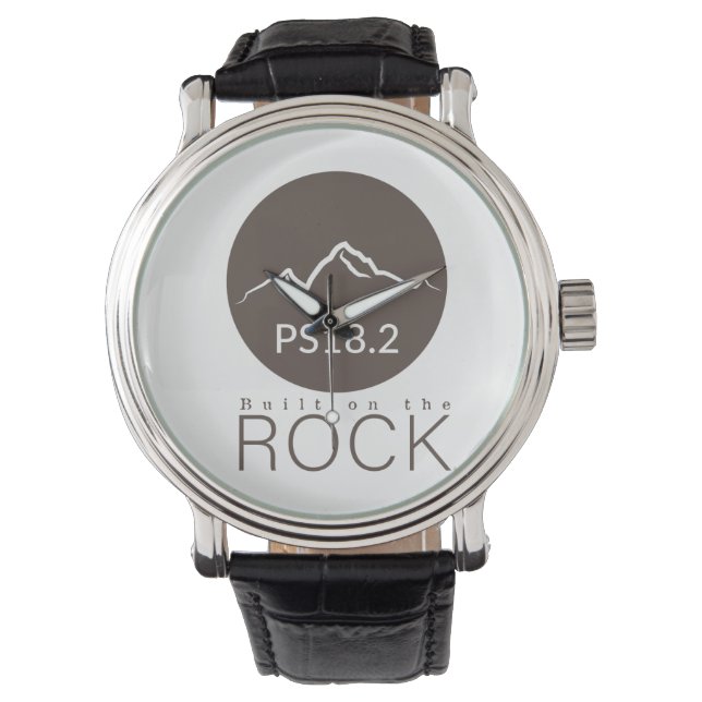 Montre Built on the Rock. Psalm 18:2 (devant)