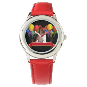 Montre Bulldog français avec ballons
