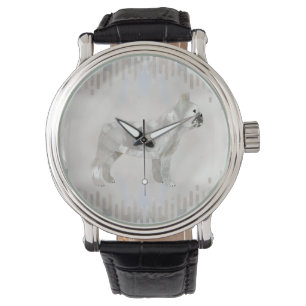 Montre Bulldog français - silhouette de perle française