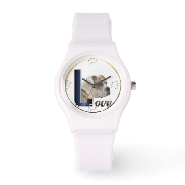 Montre Bulldog Love Art (Recto)