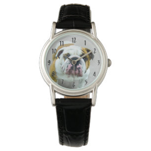 Montre Bulldog Painting - Joli art original chien