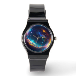 Montre Bulle cosmique Galaxie Imaginaire Art