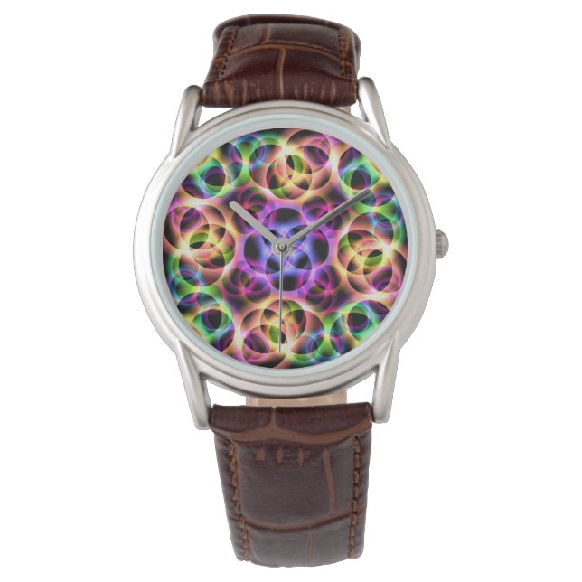 Montre Bulles de couleur arc-en-ciel (devant)