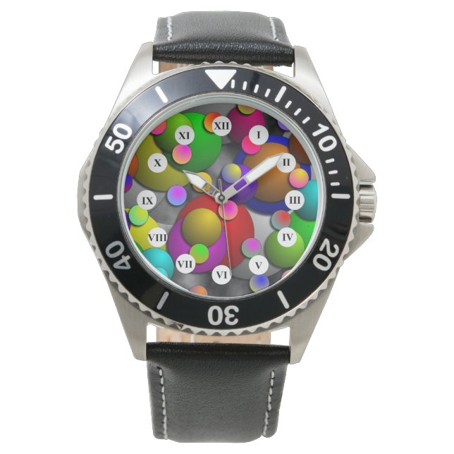 Montre Bulles (Roman Face) par Kenneth Yoncich (devant)