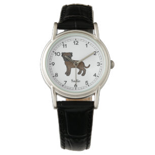 Montre Bullmastiff bringé Chien de dessin animé mignon &