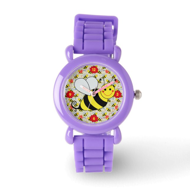 Montre Bumble Bee mignonne avec Motif (Recto)