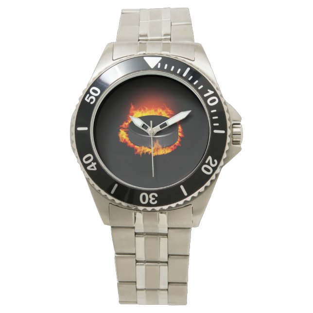 Montre Burning Hockey Puck Watch (devant)