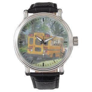 Montre Bus scolaire garé