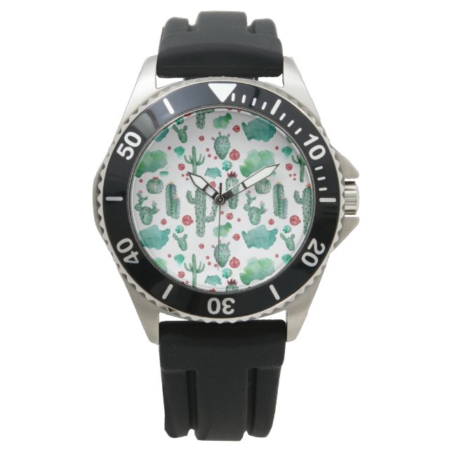 Montre cactus and ladybutern pattern (devant)