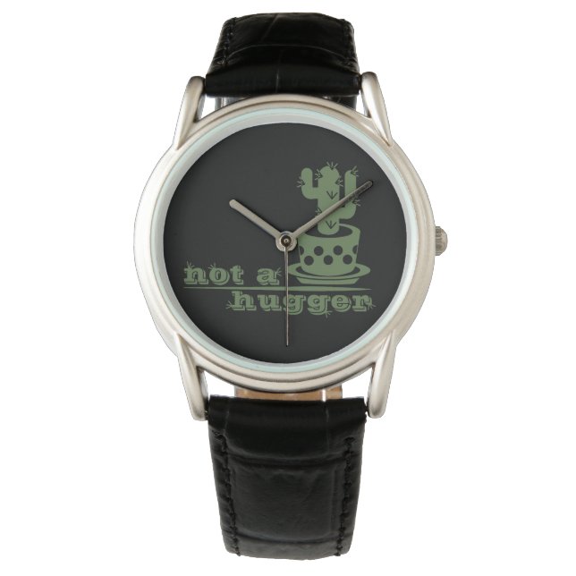 Montre Cactus Pas un gros cactus drôle dire (devant)