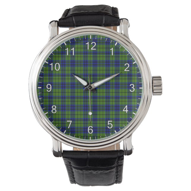 Montre Cadeau à carreaux tartan classique intemporel du c (devant)