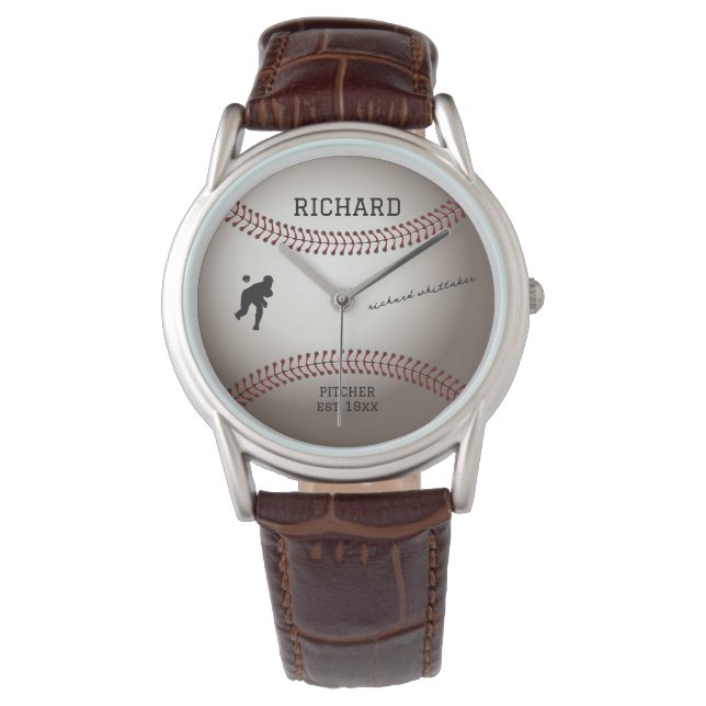 Montre Cadeau cadeau souvenir de baseball inspiré par les (devant)
