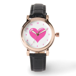 Montre Cadeau d'Amour à Coeur Rose