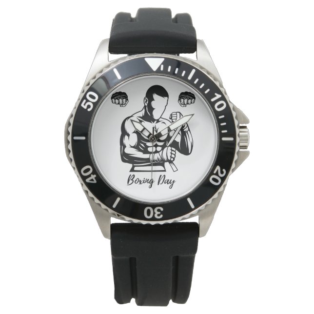 MONTRE CADEAU DE BOXEUR POUR HOMMES (devant)
