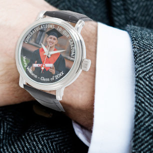 Montre Cadeau de fin d'études personnalisé avec photo
