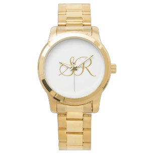 Montre Cadeau de mariage initial monogramme de la mariée 