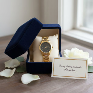 Montre Cadeau de mariage personnalisé pour le marié  Élég