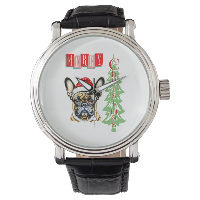 Montre Cadeau de Noël pour Bulldog (devant)