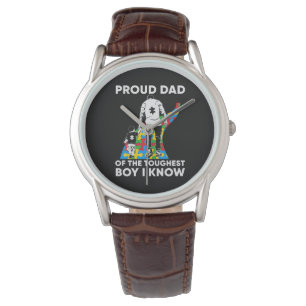 Montre Cadeau de puzzle pour papa pour la journée de sens