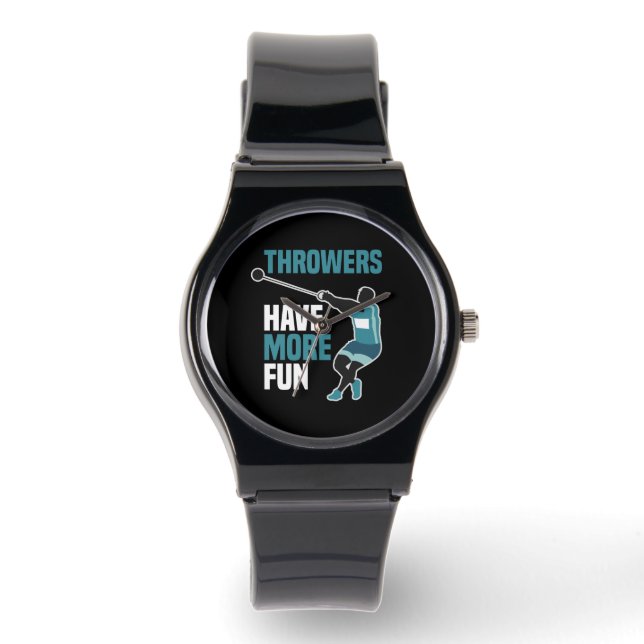 Montre Cadeau de sport de lancer de marteau d'athlétisme (Recto)