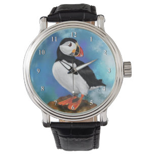 Montre Cadeau d'observation d'oiseaux du Puffin de l'Atla