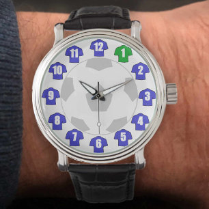 Montre cadeau du fan de football - avec Chemises b