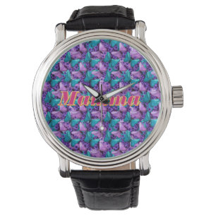 Montre Cadeau floral personnalisé et sur mesure en forme 