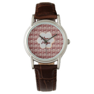 Montre Cadeau floral personnalisé et sur mesure pour la f