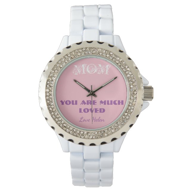 Montre Cadeau Pour Maman Script Simple Élégant Cool Sport (devant)