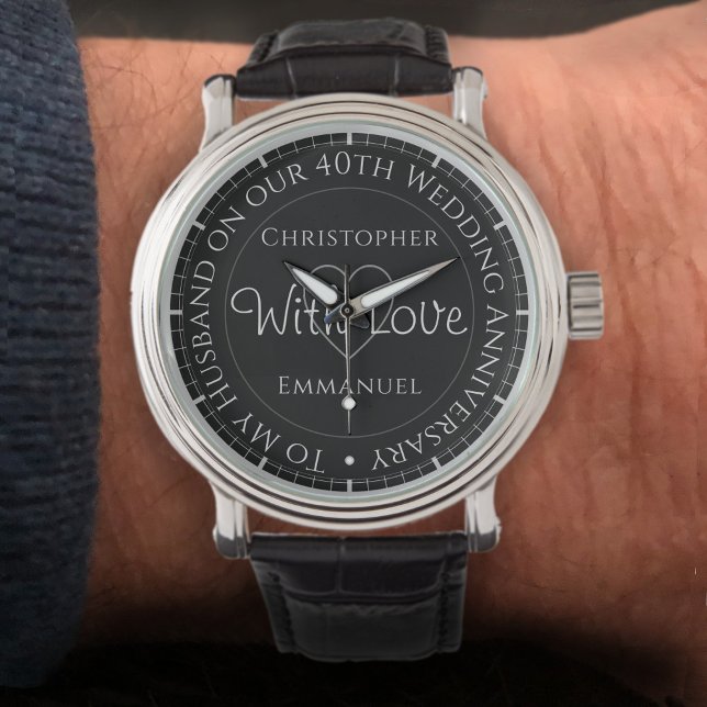 Montre Cadeau pour mari. 40e anniversaire du Mariage (Créateur téléchargé)
