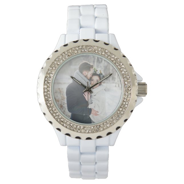 Montre Cadeau romantique | Votre photo personnelle (devant)