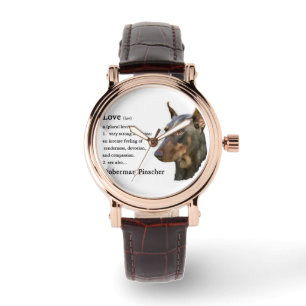 Montre Cadeaux d'amants de Pinscher de dobermann