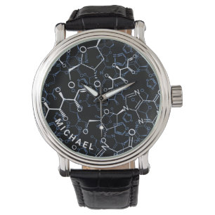 Montre Cadeaux de chimie de formule chimique personnalisé