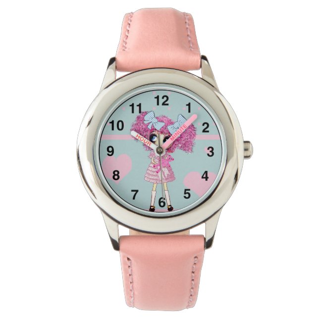 Montre Cadeaux de filles personnalisées Harajuku fille (devant)
