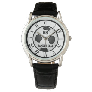 Montre Cadeaux de football personnalisés cool pour lui, F