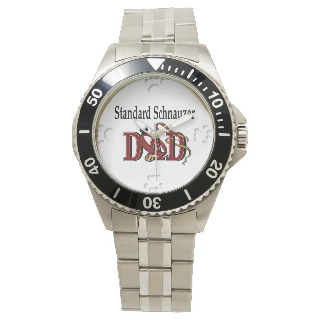 Montre Cadeaux papa Schnauzer standard (devant)