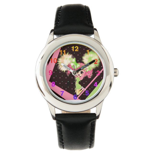 Montre Cadeaux Pom-pom girl personnalisés (devant)