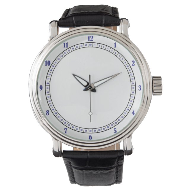 Montre cadran bleu (devant)
