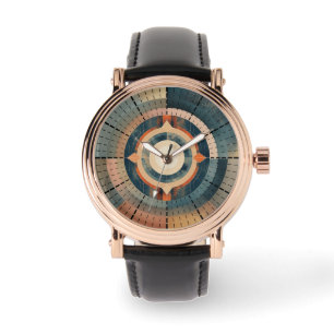Montre Cadran compas rétro
