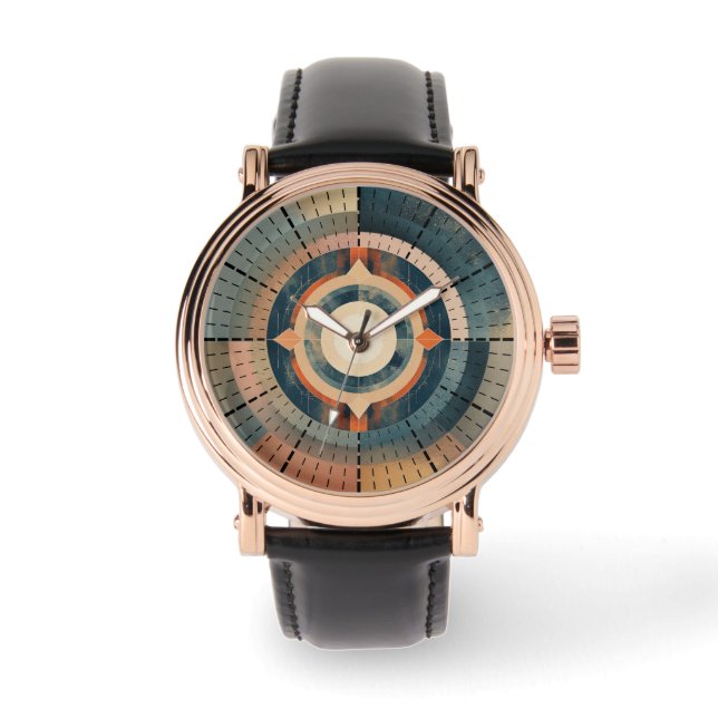 Montre Cadran compas rétro (Recto)