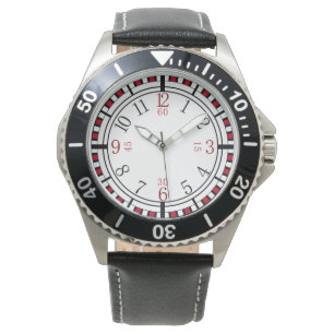 Montre Cadran détaillé dans différentes couleurs