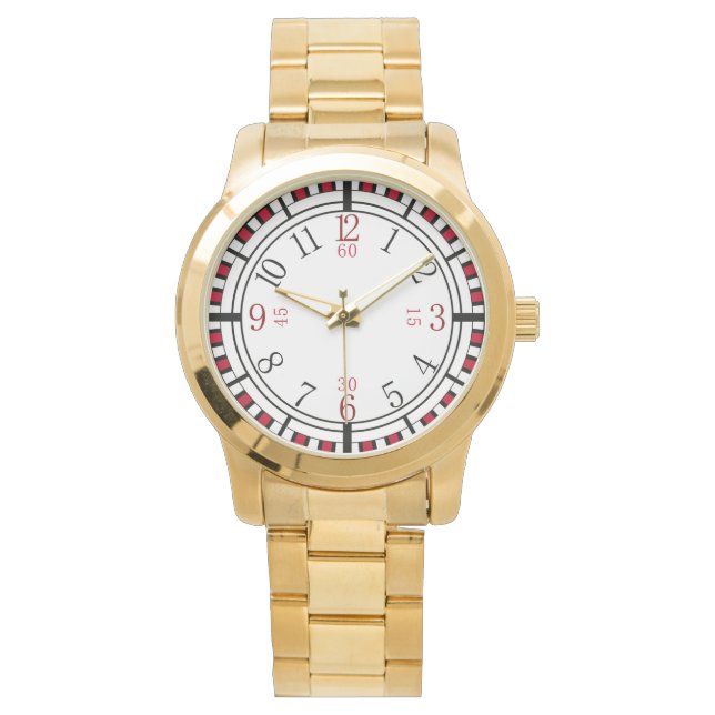 Montre Cadran détaillé dans différentes couleurs (devant)